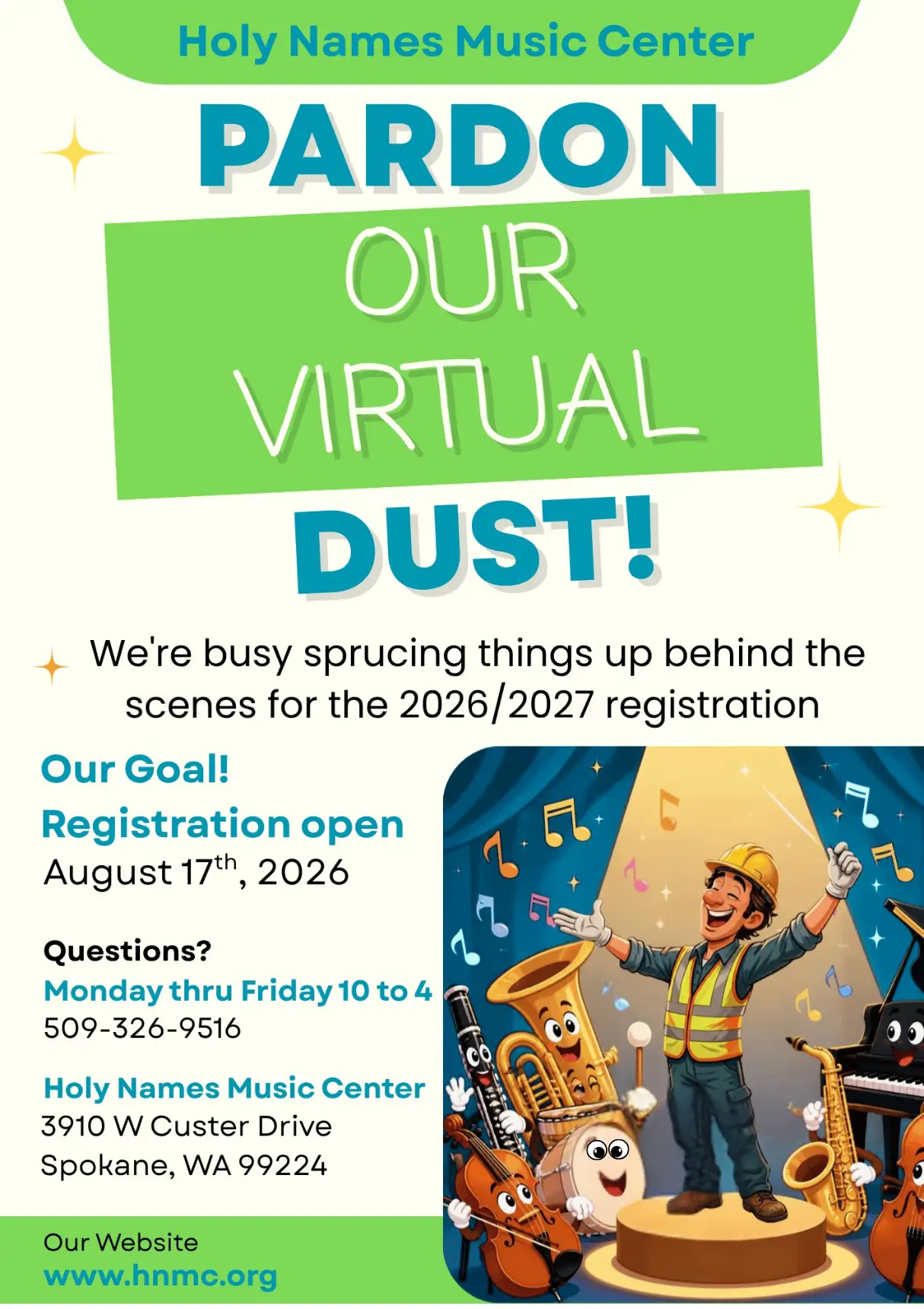 Pardon our Virtual Dust Registration Opening Soon